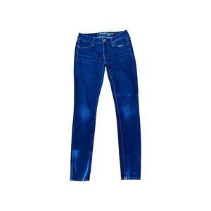 American Eagle Jeggings‎ Super Stretch Dark Wash Denim Jeans Size 2